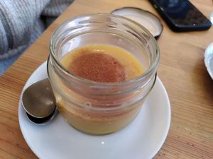 Natillas at La Oveja Negra in Madrid