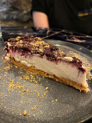 Cheesecake at La Oveja Negra in Madrid