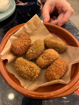 Croquetas at La Oveja Negra in Madrid