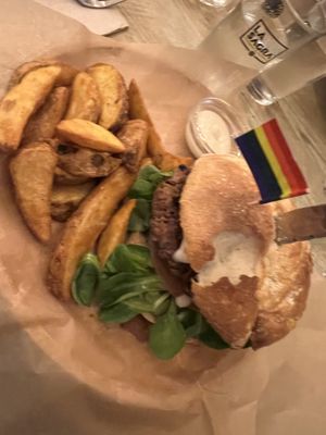 Queer burger  at La Oveja Negra in Madrid
