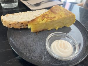 Pincho de tortilla   at La Oveja Negra in Madrid
