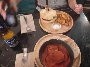 Delicious meal at La Oveja Negra in Madrid