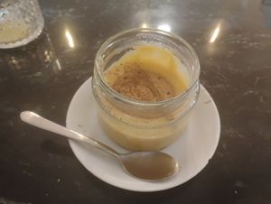 Crème brûlée at La Oveja Negra in Madrid