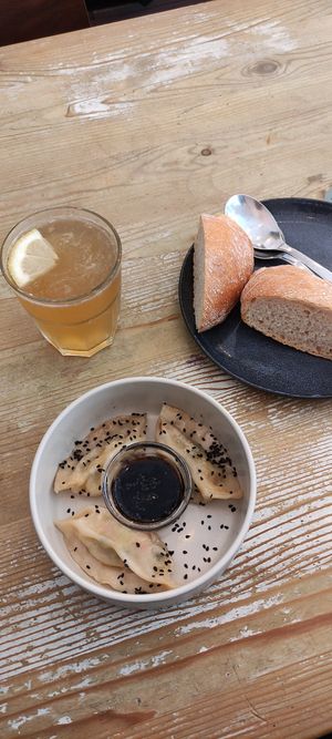 Gyozas at La Oveja Negra in Madrid