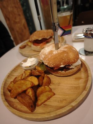 Vegan Queer Burger at La Oveja Negra in Madrid