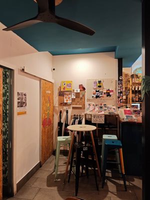 Inside, little shop at La Oveja Negra in Madrid