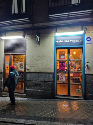 Outside at La Oveja Negra in Madrid