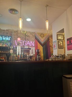 Cool and inclusive 💚 free Palestine 🇵🇸 at La Oveja Negra in Madrid