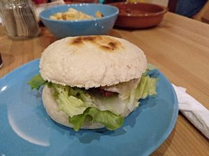 Chickpea burger at La Oveja Negra in Madrid
