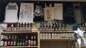 Vegan, feminist, anarchist bar at La Oveja Negra in Madrid