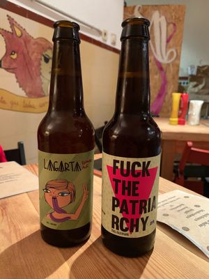 Best beer ever! at La Oveja Negra in Madrid