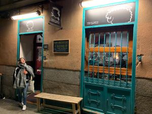 ! at La Oveja Negra in Madrid