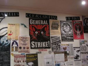 Some of the fabulous artwork at La Oveja Negra at La Oveja Negra in Madrid