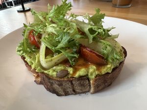 Avocado toast  at Bandit Coffee Co in St Petersburg