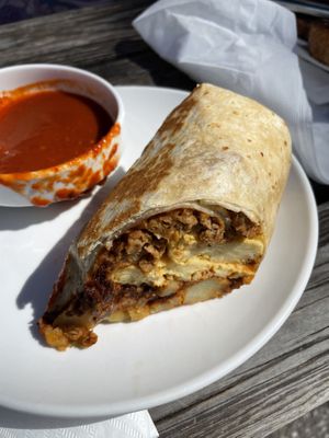 Breakfast burrito with beyond sausage    at Bandit Coffee Co in St Petersburg