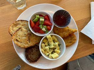 Vegan Breakfast Plate  at Bandit Coffee Co in St Petersburg