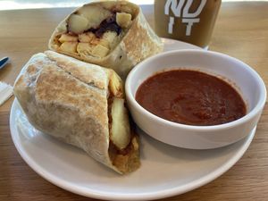 Vegan Breakfast Burrito   at Bandit Coffee Co in St Petersburg