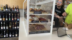 Pastry case  at Bandit Coffee Co in St Petersburg