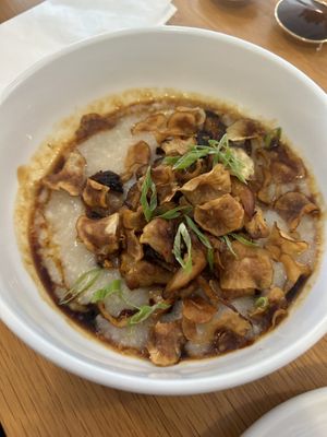 Vegan mushroom and grits  at Bandit Coffee Co in St Petersburg