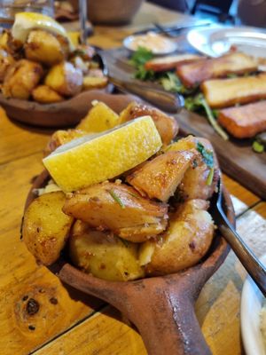 Roast potatos at Zayt & Zaatar in Campbelltown