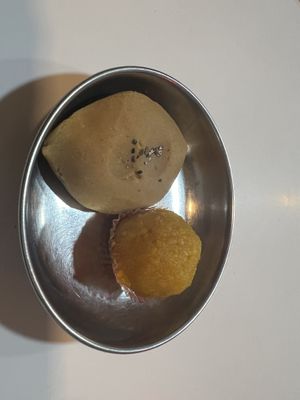 Sweets  at Nandan in Kathmandu