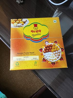 Sweets   at Nandan in Kathmandu