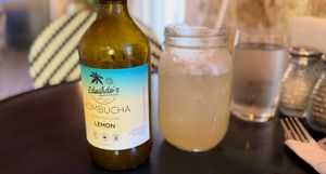 Locally brewed kombucha, not sweet, very 😊   at Aruba Experience in Oranjestad