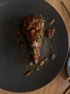 Vegan Manchurian wing  at Basil Indian & Thai Grill in Montclair