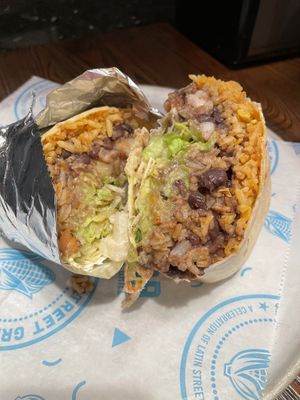 Tofu ranchero burrito  at Sabor Latin Street Grill in Durham