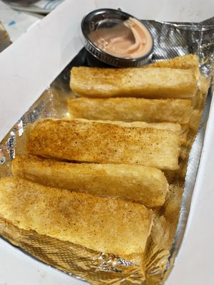 Yuca fries  at Sabor Latin Street Grill in Durham