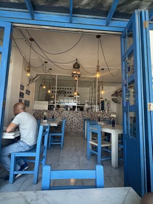 Inside  at OPA Greek Bistro in Puerto Vallarta