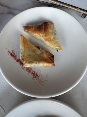 Vegan Spanakopita   at OPA Greek Bistro in Puerto Vallarta