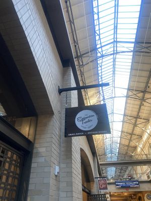 Small Batch - Artisan Goods Signage with Ferry Skylights  at Epicurean Trader in San Francisco