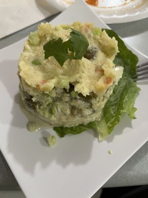 Vegetarian Causa  at Peruvian Flavors in Hurricane