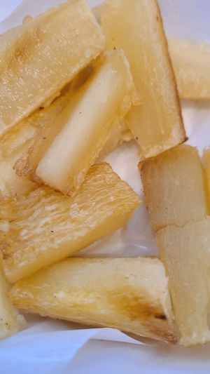 Fried plantains side at Peruvian Flavors in Hurricane