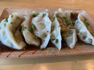 Gyoza. Not great texture but ok    at Hana Ramen - Rawai in Phuket