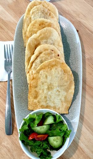 huushuur at Foody Vegan Experience Center  in Ulaanbaatar