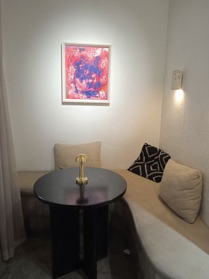 Art piece at Foody Vegan Experience Center  in Ulaanbaatar