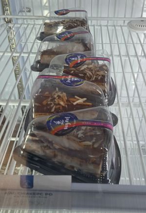 "Ice snickers" raw vegan cake at Foody Vegan Experience Center  in Ulaanbaatar