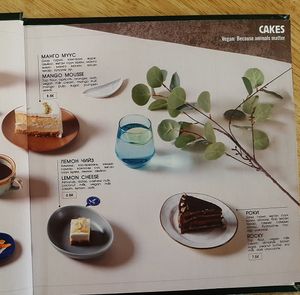 The menu: Cake at Foody Vegan Experience Center  in Ulaanbaatar