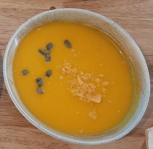 Pumpkin soup at Foody Vegan Experience Center  in Ulaanbaatar