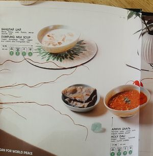 The menu at Foody Vegan Experience Center  in Ulaanbaatar