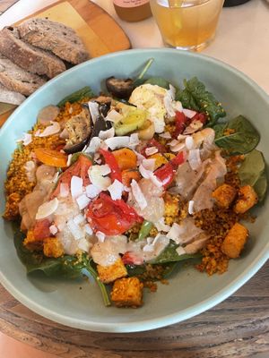 Vegan cous cous  at Naturalmente in Sevilla
