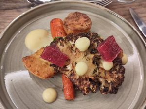 A taste of the vegan adaptation of Base's December set menu at Base Restaurant in Ulverston