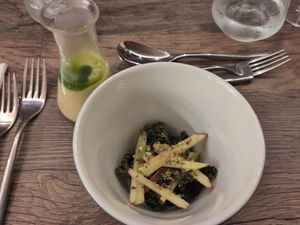 A taste of the vegan adaptation of Base's December set menu at Base Restaurant in Ulverston