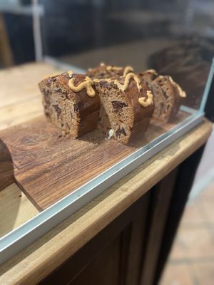 Vegan Banana bread with chocolate peanut butter  at La Wilderie in Lille