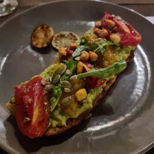 Toast Piracanga at Néctar Comida Afetiva in Itacare