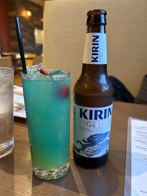 Rehoboth beach drink and Kirin light beer   at Saketumi in Rehoboth Beach