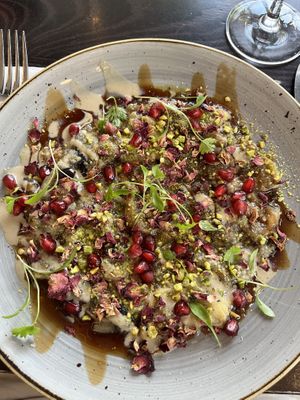 Aubergine Carpaccio   at The Gate - Islington in London