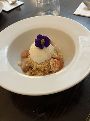Pear and plum crumble   at The Gate - Islington in London